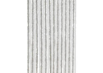 Zasłona przeciwko owadom jasnoszaro-biała 100x220 cm szenil WM-377316