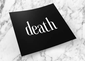 Naklejka DEATH 6 x 6 cm dead kill drift cube #1