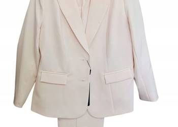 Garnitur damski komplet żakiet+spodnie Natalia Elegancja wygoda roz.XL-46