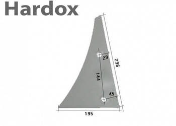 Pierś HARDOX 1790/L części do pługa KUHN