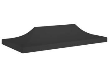 Dach do namiotu imprezowego 6 x 3 m czarny 270 g/m² WM-315334