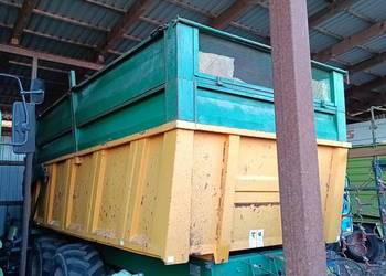 Przyczepa rolnicza skorupowa resor tandem