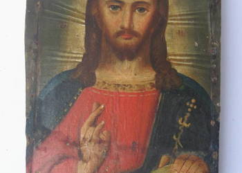 Stara Ikona Pantokrator Oryginal