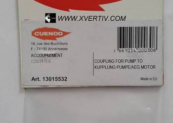 Cuenod Palnik C28/34 H Sprzegło do pompy olejowej  XVERTIV