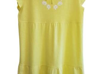 Damska sukienka bawełniana żółta z krótkim rękawem Bonprix 40/42 L/XL