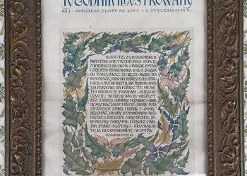Fragment Pieśni XII J Słowackego w formie obrazu 1909r
