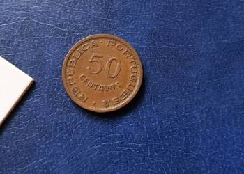 Stare monety 50 cent 1961 Angola