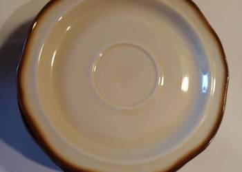 9x Talerzyki Deserowe Fajans PRUSZKÓW | PRL Vintage | 16 cm