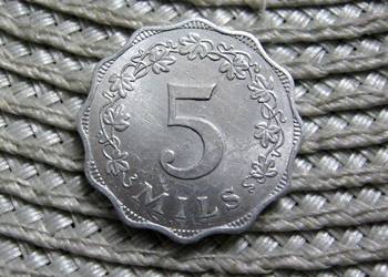 Malta 5 Mils 1972r