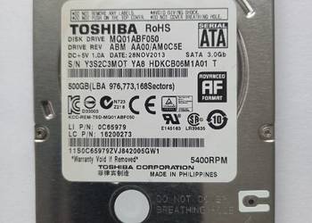 Dysk 500GB SATA 2,5cala do laptopa
