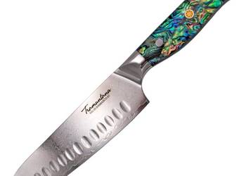 Nóż Kuchenny Tramuntana Decor Habitat Santoku Abalone/Epoxy, VG10 Damascus…