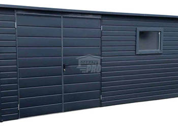 Schowek - domek ogrodowy 5x3m Brama dwuskrzydłowa okno dach GP517