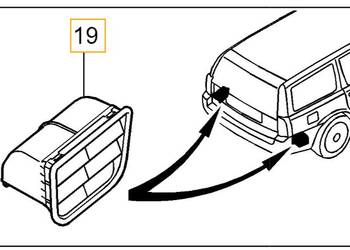 VOLVO V70 XC70 prawa kratka wentylacji nawiewu zewn tylna 9…