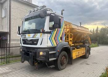 MAN TGM 18.290 4x4 BB piaskarka solarka econ pług 2016 euro6