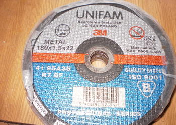 Tarcze Unifam 180 do cięcia i szlifowania metalu
