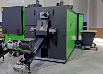 Piec na Trociny Zrębki Płytę MDF HDF Wióra ZIARNA ZBÓŻ Heizomat 100kw Kożuchów