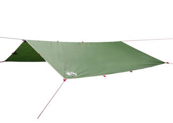 Płachta biwakowa zielona 400x294 cm wodoszczelna WM-94664