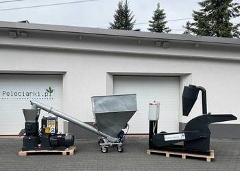 OPTYMALNA LINIA WYTWÓRCZA do PELETU GRANULATU 800kg/h DREWNO TROCINA SIANO