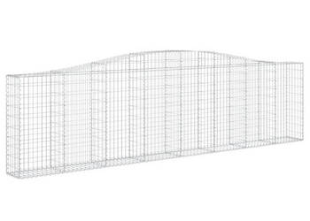 Kosze gabionowe 6 szt 400x30x100/120 cm galwanizowane żelazo WM-3145830
