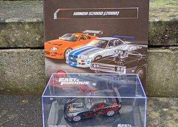 HONDA S2000 fast furious deagostini 1/43 szybcy i wściekli model Nowy