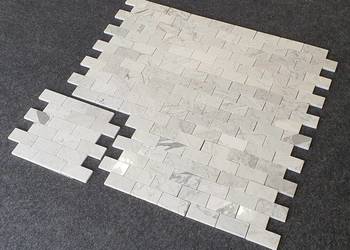 Dekor w prostokąty Bricks polerowana mozaika