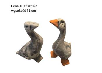figurki ptaków gąska kura kogut odlewy ptaków figurki