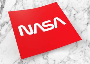 Naklejka NASA 8 x 8 cm spacex elon musk space #5