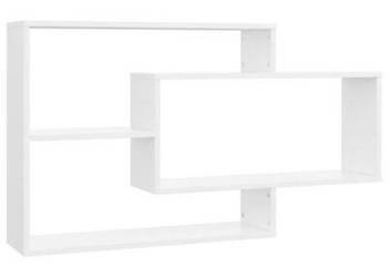 vidaXL Półki ścienne, białe, 104x20x58,5 cm, płyta wiórowa(sku800324)