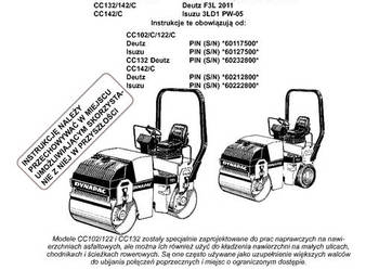 Instrukcja obsługi DTR walec Dynapac CC102/122C/132/142C
