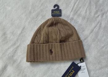 Nowa brązowa czapka bawełniana Polo Ralph Lauren unisex