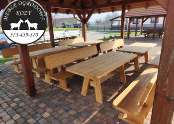 PROMOCJA! Meble góralskie drewniane meble ogrodowe z litego drewna SOLIDNE