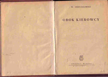 (3584) OBOK KIEROWCY - W. JERUZALIMSKI.