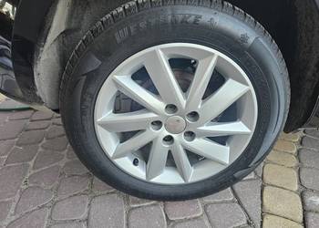 Nówki, Koła aluminiowe 2025r opony Skoda VW Polo Seat Ibiza 6Jx15H2 ET 38