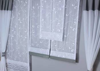 Firany - Komplet do okna balkonowego i kuchennego