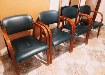 Komplet 4 krzeseł Krzesła ekoskóra