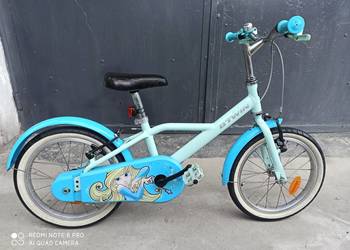 Rowerek 16 cali B-TWIN 500 BLUE PRINCESS ---Śliczny !!!