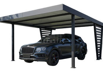 Carport V PREMIUM 5x5m Wypełnienie panelami Wiata samochodowa TS1266
