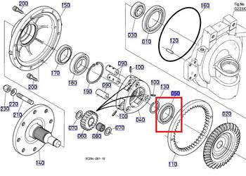 Łożysko osi przedniej m5091, m5111, m8540, n9540, m9960