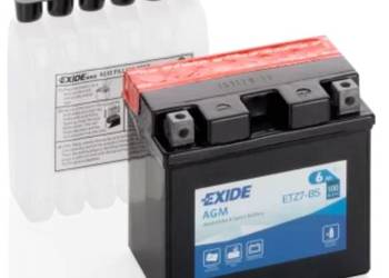 Akumulator motocyklowy EXIDE ETZ7-BS YTZ7-BS 12V 6Ah 100A EN P+