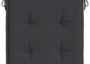 Poduszki na krzesła ogrodowe 2 szt. czarne 40x40x3 cm WM-314016