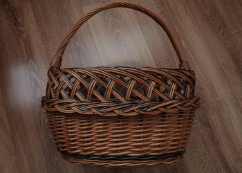 Kosz wiklinowy owalny duży idealny na grzyby owoce