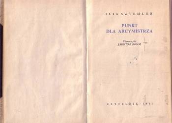 (0377) PUNKT DLA ARCYMISTRZA – ILIA SZTEMLER