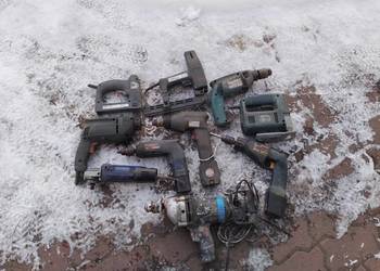 Wkrętarka wiertarka wyrzynarka taker Bosch Makita pakiet uszkodzone