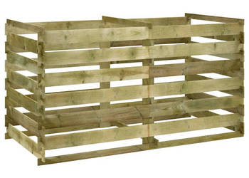 Kompostownik impregnowane drewno sosnowe 180x90x90 cm WM-42955