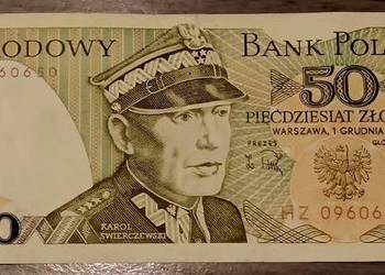 Banknot o nominale 50 złotych Banknot o nominale 50 złotych
