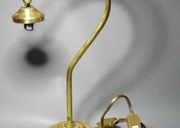 stara lampa mosiężna firmy Lamplique, do doczyszczenia,70-te