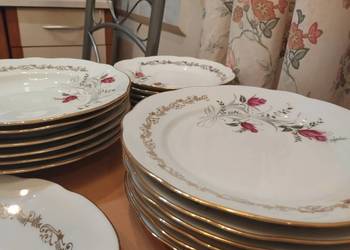 serwis obiadowy sygnowany z Francji na 6 osób