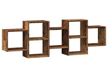 vidaXL Półka ścienna, stare drewno, 129x18x42 cm(SKU:853225)