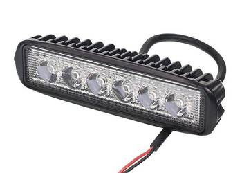 LAMPA ROBOCZA PANEL LED,  6 LED 158X44X40, GRUBOŚĆ 40MM, OBUDOWA ALUM