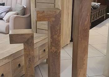 Drewniana prosta półka 120cm z mango toffi